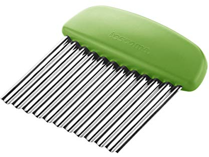 Tescoma Presto Wellenschneider aus Edelstahl mit Kunststoffgriff zum Schneiden von Gemüse Kartoffeln Obst oder Teig mit dekorativem Wellenmuster geeignet für kreative Zubereitungsideen