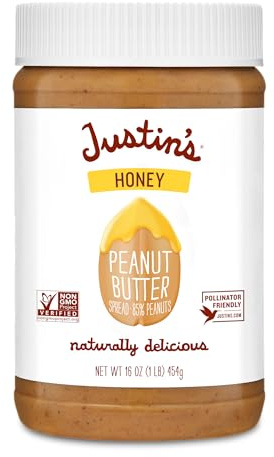 Justin's Nut Butter Honey Classic Peanut Butter, 16 Oz