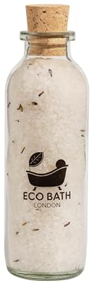 Eco Bath London Stress Relief Dead Sea Salt 300g - Natural Dead Sea Salt Contains 100% Pure Essential Oils Mixed with Chamomile and Orange