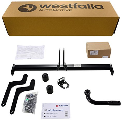 Westfalia 316365900113 starre - Anhängerkupplung - AHK für Dacia Duster I (BJ 03/10-12/17) - Im Set mit 13-poligem fahrzeugspezifischem Elektrosatz