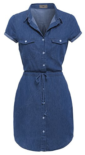 SS7 New Denim Blue Shirt Dress Sizes 8-18