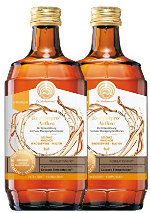 Dr. Niedermaier Regulatpro® Arthro I für Gelenke, Knochen, Bindegewebe & Faszien* I mehr Leistungsfähigkeit I enthält Vitamin B, C, D3, Kollagen, Hyaluronsäure, MSM, Glucosamin I 2x 350ml