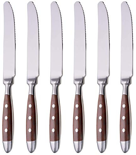GRÄWE Tafelmesser NÜRNBERG 6er Set - braun - Menümesser