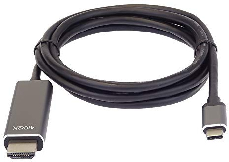 PremiumCord Cable USB 3.1 con Cable HDMI (1,8 m, resolución 4 K x 2 K, 60 Hz, Aluminio)