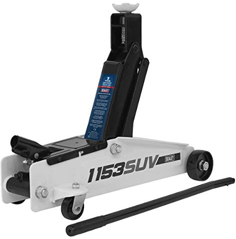 Sealey 3 Tonne Trolley Jack Long Reach High Lift SUV/4x4-1153SUV