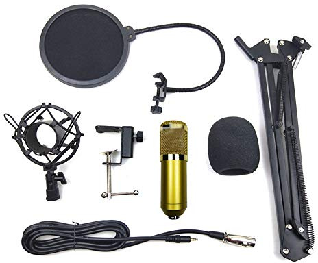 Mikrofon Kit Mikrofon Streaming PC Mikrofon Kondensator Mikrofon Professioneller Sound Chipset Gold