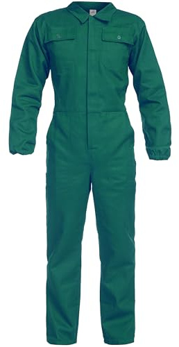 BWOLF ANAX - Tuta da lavoro da uomo, 100% cotone, con 5 tasche, verde, XXXL