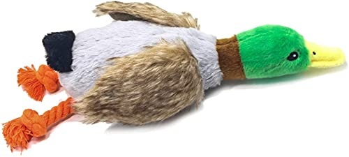 Hotype Giocattoli per Cani Giochi con Squeak, Giocattolo per Cigolanti Cucciolo, Giocattoli da Masticare per Cani Durevoli in Peluche, per Cane di Taglia Piccola e Media, Anatra