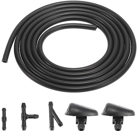 X AUTOHAUX Kits Buse de Lave-Glace pour Peugeot 206 407 Durite de Tuyau d'Essuie-Glace Connecteur 6438J2 6438E6