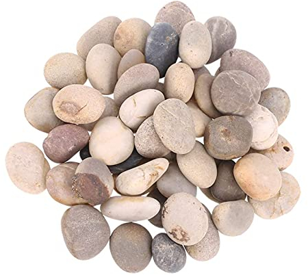 Liekadijiae 25 Stück Kieselsteine zum Bemalen Flach, Groß Steine zum Bemalen, Zierkies Kiesel, Kies Dekosteine Naturstein, Strand Kiesel, Zierkies Flusskiesel Malsteine, für Bunte Malerei & Dekoration