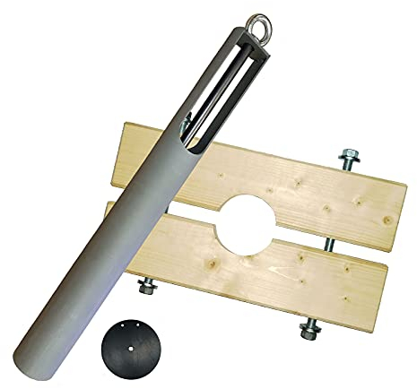 Brunnenandi Kiespumpe 108mm mit Holzzange DN 150/160 -Made_in_Germany- zum Brunnenbau für Schlagbrunnen mit Erdbohrer oder Kiespumpe für Schwengelpumpe und Gartenbrunnen mit Brunnenbohrer