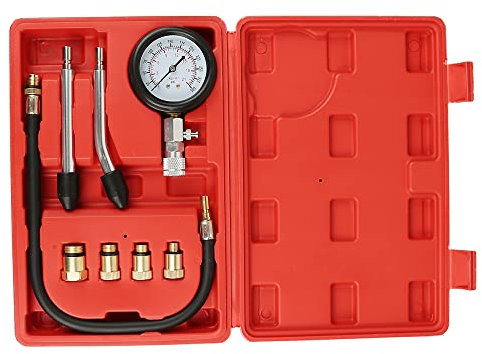 Testeur de Compression de Cylindre de Moteur Essence Diesel, Compressiometre Essence et Diesel Compressiometre Moteur Testeur de Compression pour Moto,Auto