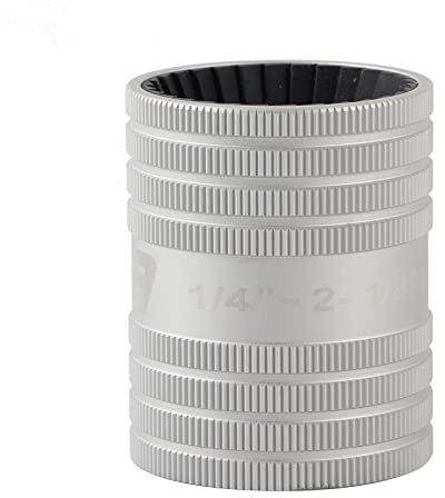Deburring Tool, Pipe Chamfer Tool 3 Angle Scraper Stainless Steel Pipe Reamer Tube Deburr Chamfer Tube Remove Burr Tool 5/16 Inch - 2 1/8 Inch for Hard Pipes