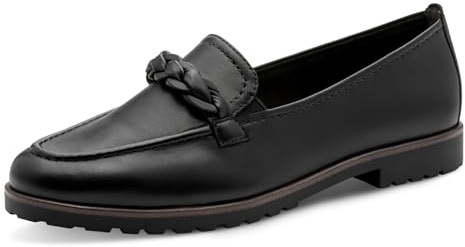 Tamaris Mocassin Femme plat Cuir noir 38 EU