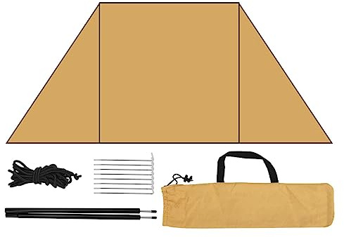 Qihuyi Camping-Tisch-Windschutz, Windschutz Tischgrill Windschutzscheibe, Faltbarer Windblocker für Tischkochen, winddichter Schutz für Camping, unverzichtbar