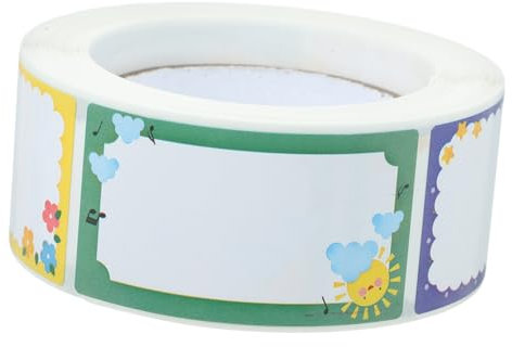 LALAFINA Namensschilder Selbstklebend Blanko-aufkleber für Flaschen Etiketten Namensschildaufkleber Leere Namensetiketten Wasserflaschenetiketten Namensschildetiketten für Kita