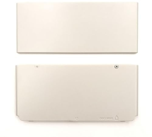 Hzxkqmil Coque de Remplacement Couvercle de Boîtier Supérieur et Inférieur Plaques de Faceplate DIY Accessoires pour Nintendo New 3DS Console, Blanc