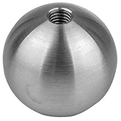 JNHGSHUAISDF Gewindeeinsätze Vollgewindetiefe Kugel, Edelstahl-Gewindekugel, 5 Stück, M12-Gewinde-Durchgangslochkugel, 2 mm-6 mm Perforation-M12 * 3 mm(M12*2)