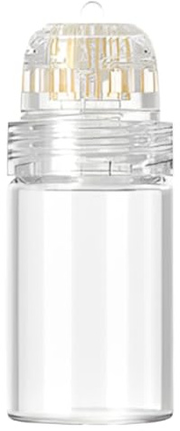 1 Pièces Hydra Needl e 20 Derma Stam p Microneedling - Longueur des Aiguilles 0,25 mm, Applicateur de Sérum Réutilisable, pour Soins Anti-âge, Croissance des Cheveux