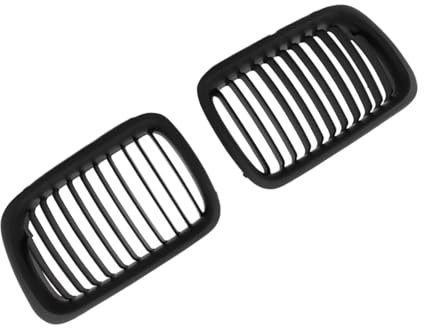 Rejilla De Radiador para BMW Serie 3 Compact Touring E36 1997 1998 1999 2 Unidades Parrillas De Riñón para Parachoques Delantero De Coche, Color Negro Mate/Brillante Parrilla Delantera(Matte Black)