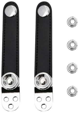 GOOHOCHY 2 Pezzi Cinghie in Metallo per Soffietto Fisarmonica, Robusta per Mantice, Accessori per Fisarmonica Compatibili per Uso Musicale