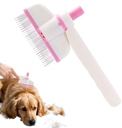 Hundkam, roterbar katthårskam, professionell självrengörande husdjursborste för att fälla säsongsvård veterinärklinik valp kanin kattunge