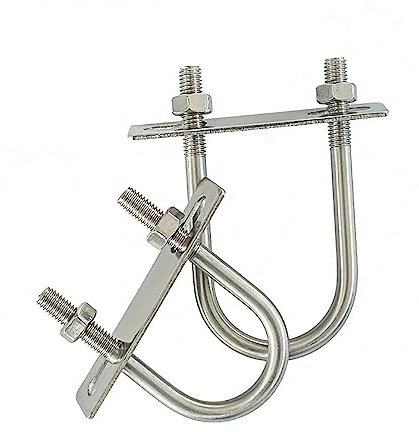 sujetadores de silla de perno en forma de u Surtido de pernos en U de acero inoxidable 304 con tuercas en varios tamaños(M8x102x129mm 1set)