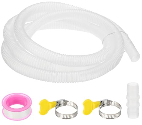 PATIKIL 6.5Ft Air Conditioner Drain Hose Kit Universal AC Drain Hose for Replacement Drain Hose Extension Mini Split AC Ductless Heat Pumps AC Drainage HVAC Extender, Clear