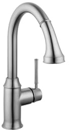 hansgrohe Talis C Stainless Steel High Arc Kitchen Faucet, Kitchen Faucets with Pull Down Sprayer, Faucet for Kitchen Sink, Magnetic Docking Spray Head, Stainless Steel Optic 04215800