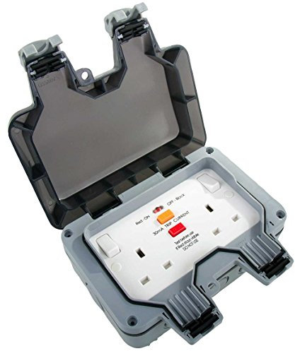 BG ELECTRICAL OUTDOOR RCD SOCKET 13A IP66 SWITCHED