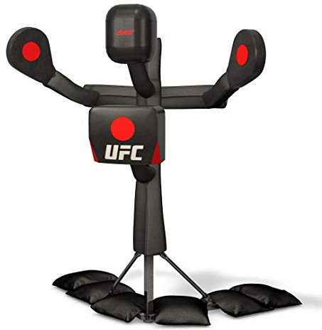 UFC BAS Body Action System Deluxe - Professional Freestanding Home Training Equipment System for MMA, Kickboxing, Muay Thai and Martial Arts - Adjustable Punching and Kicking Pads