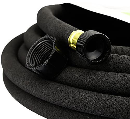 Bortaberg Soaker Hose, Water-Saving Sprinkler Hose, Porous Irrigation Soaker Lawn & Garden Watering Hose, Leaky Garden Irrigation System Thick Wallet (7.5m with connectors)