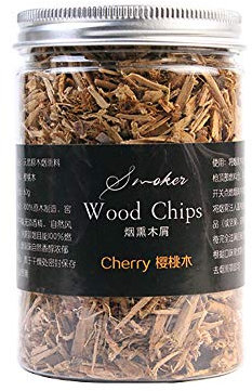 Ruby Lil Smoking Chips, Getrocknete Kiln Holzhackschnitzel Für Raucher, Apfel, Kirsche, Pecan, Eiche, Grillholz Chunks, 100 Prozent Natur Extra Fine Holz Raucher Sawdust Shavings,Cherry