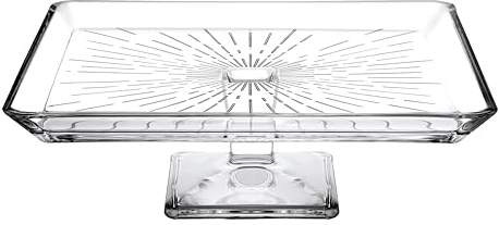 PASABAHCE Madlen Alzata in Vetro, Quadrata, cm24