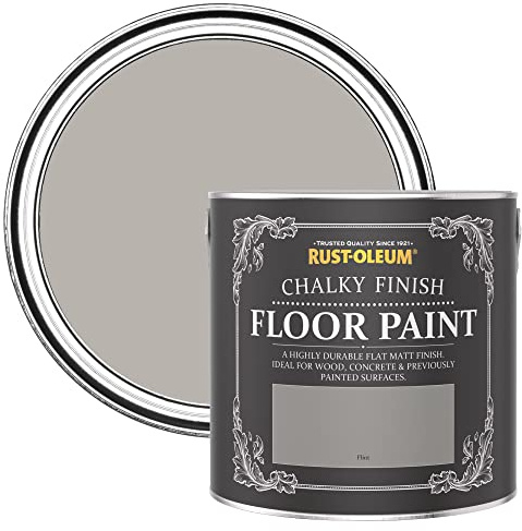 Rust-Oleum hellgrau strapazierfähige, kratzfeste Bodenfarbe für Holz und Beton - Kiesel 2,5 Litres