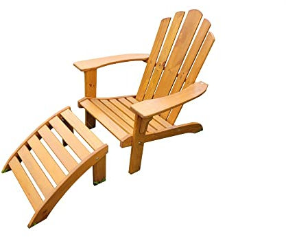 Beauty.Scouts Sonnenliege mit Fußablage Ernst Kiefernholz massiv honigbraun 141x76x92cm Deckchair Relaxstuhl Sitzgelegenheit Outdoormöbel Outdoor Gartenmöbel