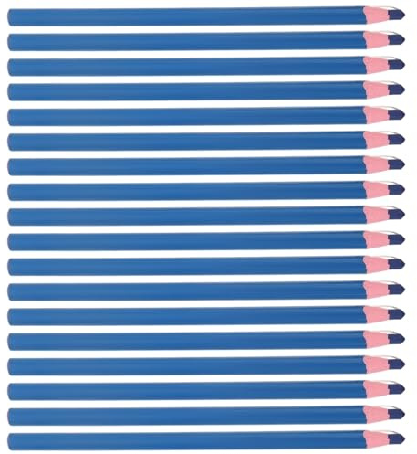 NUOBESTY 1 Box Peel-Off Marker Wax Pencil for Paper and Cloth, Blue Colour, No Sharpening Required, Works on Most Surfaces, for Sewing, Drawing and Shoe Making Projects