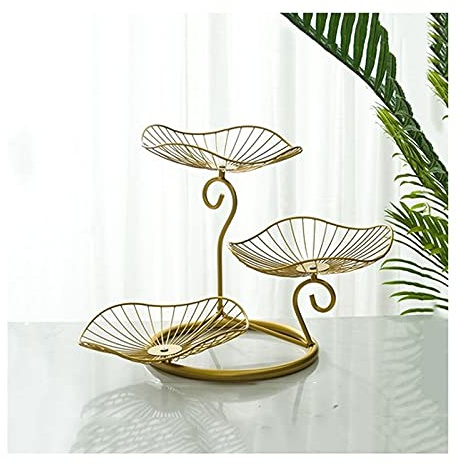 Supporto per cupcake Basamento torta a tre strati, piatto di frutta soggiorno zuccherato piatto casa creativo frutta stand pomeriggio tè spuntino multistrato Cake Stand (Size : B)