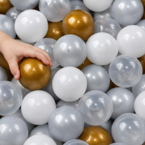 LittleTom 200 Bunte Bälle für Bällebad - 5,5cm Kinder Spielbälle - Baby Spielzeug für Ball Pool, Zelt, Hüpfburg - Plastikbälle
