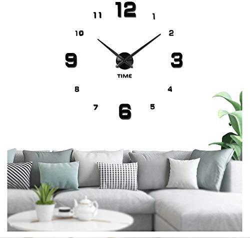 Vangold Acryl Spiegel Zahlen Aufkleber Zahlen Zahlen für Home Wohnzimmer Dekoration (Silber-73)