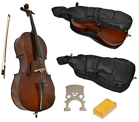 1/4 Size Student Cello with Soft case by Sotendo