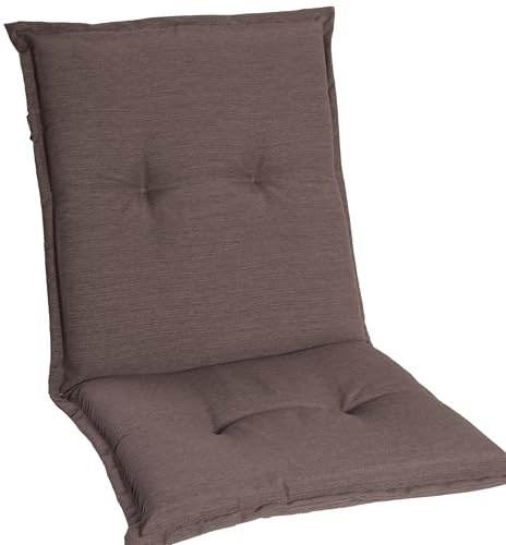 gardisun Gartenstuhlauflagen Niedriglehner I Extra Dicke Sitzauflagen I Made in Europe I Stuhlauflagen für Niederlehner Gartenstuhl I Auflagen mit extra hohem Komfort I 2er Set I Taupe
