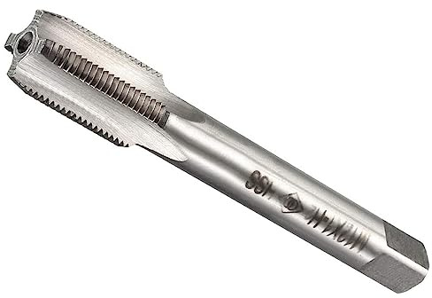 MACHSWON Metric Machine Tap for Drilling Tapping Cutting on Soft Metal Aluminum Plate and Iron H2 3 Flutes HSS Screw Tapping Threading Machinist Repair DIY Tool M12 x 1 mm 1PCS