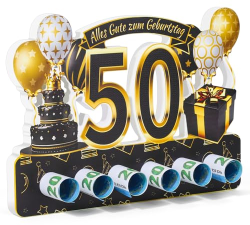 ROADPLUM 50Geburtstag Deko für Freunde, Familie und Kollegen, Geschenke zum 50. Geburtstag Mann