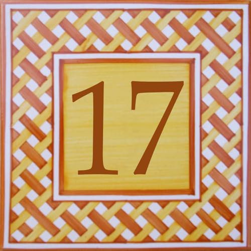 Numero civico in terracotta: scegli il tuo numero e la dimensione del tuo cartello stradale