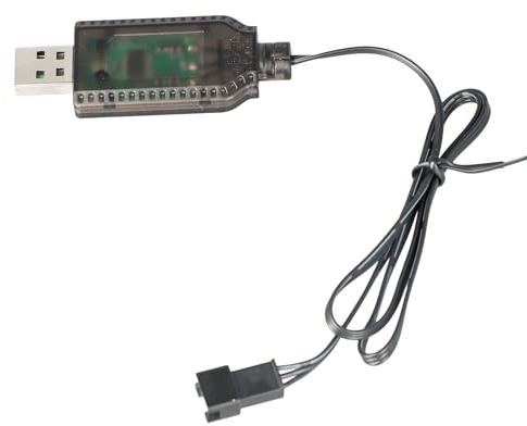 Litinliv USB Charger Cable with 7.4v sm-3p Connector for Remote Control Cars Toys, Rc Car Charger, RC Vehicle Buggy Car Truck Boat FPV Drone Quadcopter