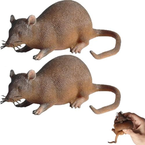Générique Fausse Souris, Faux Rats d'halloween, Jouet Modèle De Souris Simulé, Souris À Gel Mou Animal Farce, Souris De Terreur Réalistes pour Les e-nfants, Jouet À Pincer Créatif pour La Fête