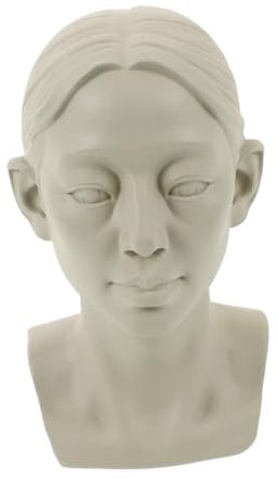 SEWACC 3St Hilfsmittel für den Kunstunterricht Gipsstatue menschliche Büstenskulpturen griechische Miniaturskulptur Tischdekoration Kunsthandwerk Büste Statuen Büstenstatue aus Gips Grey