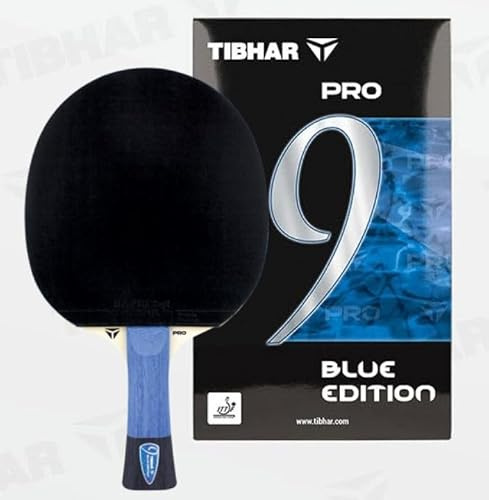 Tibhar Pro Blue Edition Raquette de tennis de table - Raquette de TT avec approbation ITTF