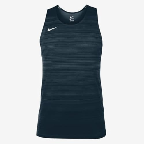 NIKE Mens Track & Field Dry Miler Singlet - Obsidian